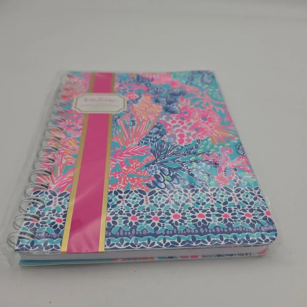 Lilly Pulitzer Splendor in the Sand Mini Notebook Lined Pages Pocket 8” x 6”